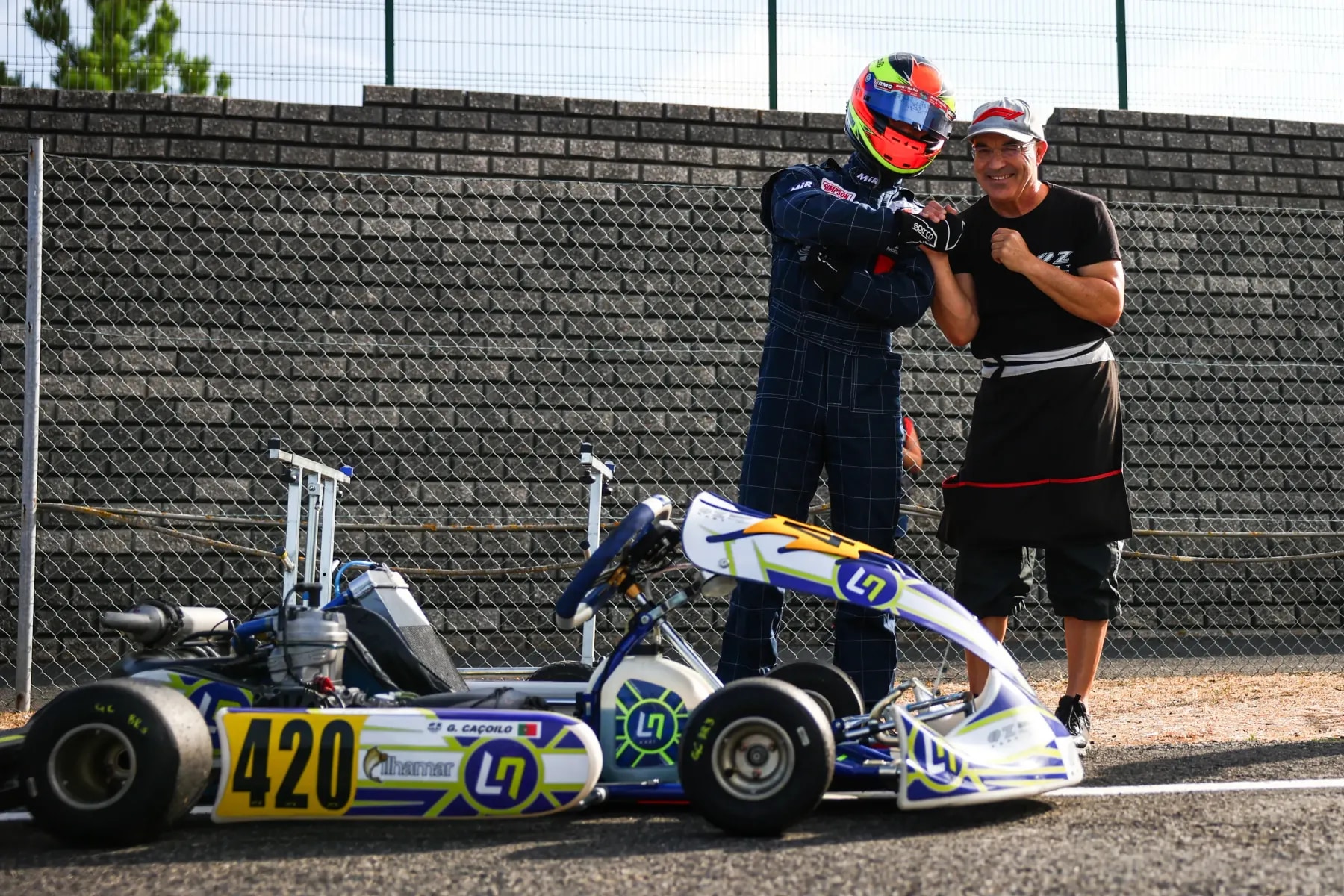 Post-race moment